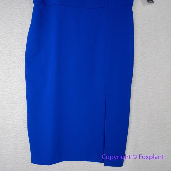 New!  Aidan Mattox royal blue strapless‎ ruffle top, US size 14 - Picture 6 of 16